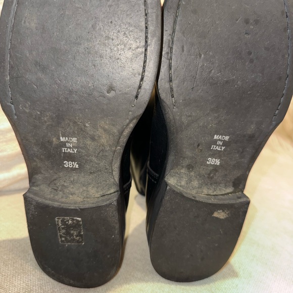 Ann Demeulemeester Black Leather Riding Boots Made in Italy size 38 1/2 - Picture 4 of 13